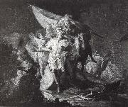 Francisco Goya Hannibal surveying the Italian Prospect oil painting on canvas